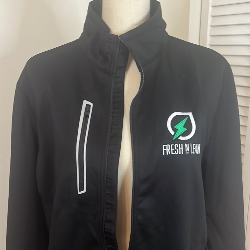 Ogio Endurance Fresh N Lean Black Graphic Zip Up Jacket. Size Medium - Picture 2 of 11